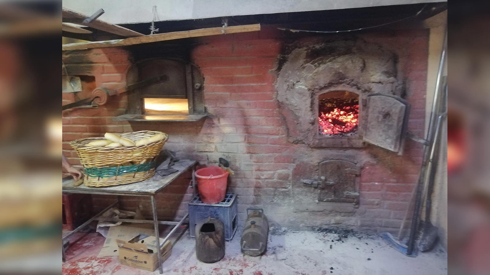 Quemador instalado en horno